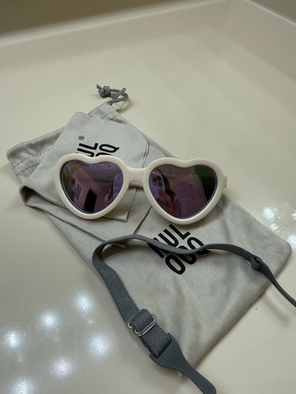 Flexible Heart-Shaped Polarized Sunglasses for Baby 0-24 months
